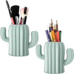 Cactus Pencil Holder Desktop Accessory Makeup Brush Holder