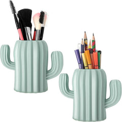 Cactus Pencil Holder Desktop Accessory Makeup Brush Holder