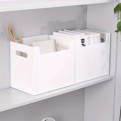 Desktop Book Storage Box Large Foldable Organizer Multifunctional