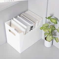 Desktop Book Storage Box Large Foldable Organizer Multifunctional