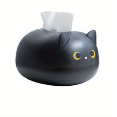Cartoon Cat Tissue Box Holder for Home Car Office - Cute Cat Napkin Storage Box