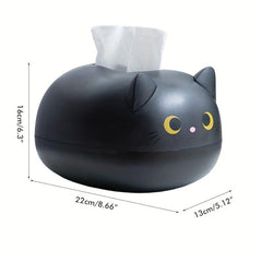 Cartoon Cat Tissue Box Holder for Home Car Office - Cute Cat Napkin Storage Box