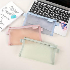 Stylish Mesh Pencil Case for School Supplies Organization