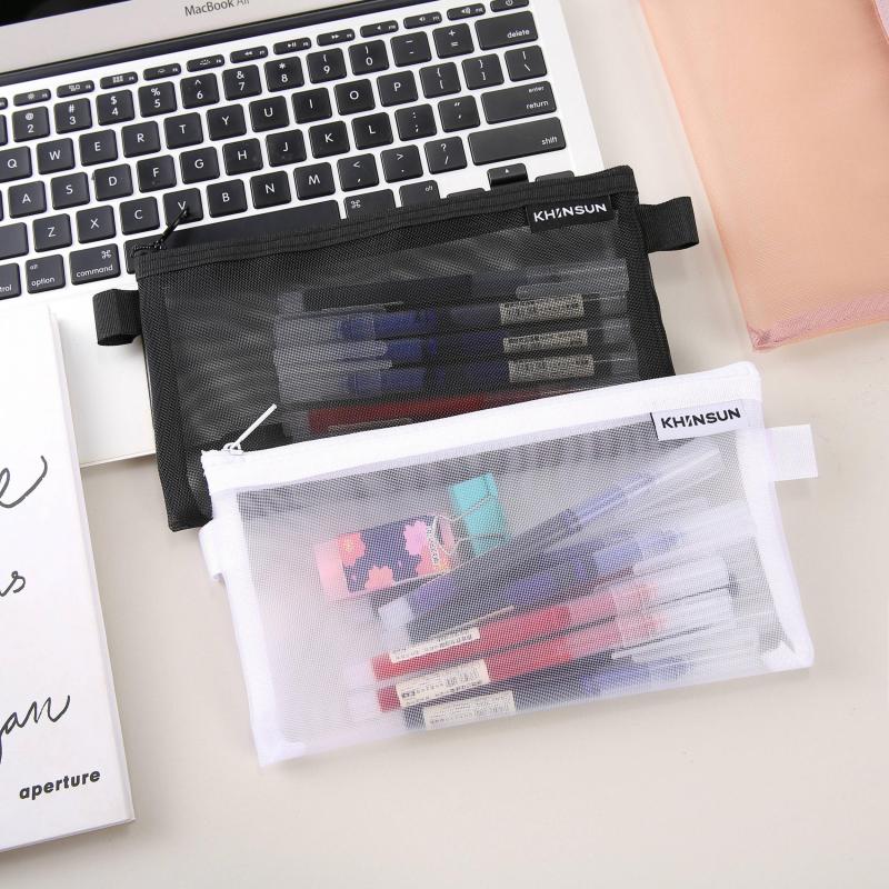 Stylish Mesh Pencil Case for School Supplies Organization