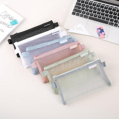 Stylish Mesh Pencil Case for School Supplies Organization