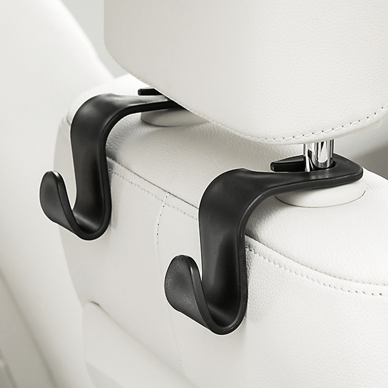 2pcs Car Back Seat Hook Rear Headrest Organizer Hanger Storage Hook