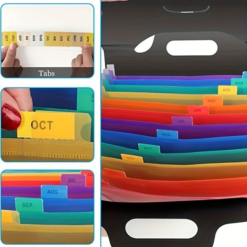 Accordion File Folder Handle A4 Letter Size 13 Pockets