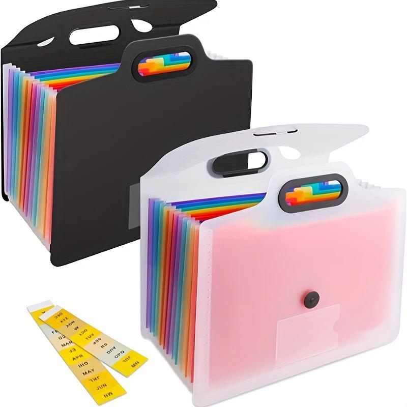 Accordion File Folder Handle A4 Letter Size 13 Pockets