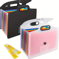 Accordion File Folder Handle A4 Letter Size 13 Pockets