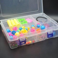 1pc Pin Clip Box 8 Grids Double Layer Storage Box