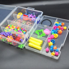 1pc Pin Clip Box 8 Grids Double Layer Storage Box