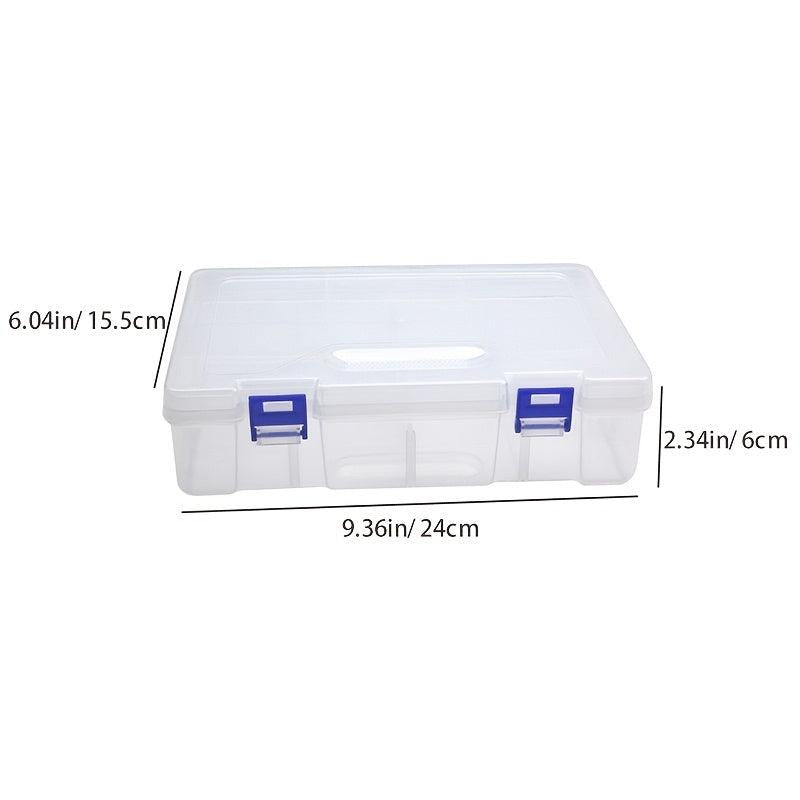 1pc Pin Clip Box 8 Grids Double Layer Storage Box