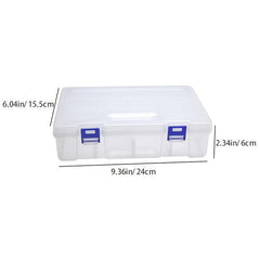 1pc Pin Clip Box 8 Grids Double Layer Storage Box