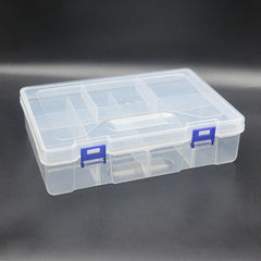 1pc Pin Clip Box 8 Grids Double Layer Storage Box