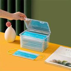 Face Mask Dispenser PP Hygiene Station With Cover High Clarity Mask Case