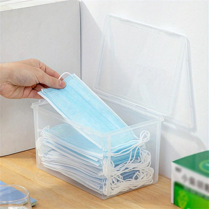 Face Mask Dispenser PP Hygiene Station With Cover High Clarity Mask Case
