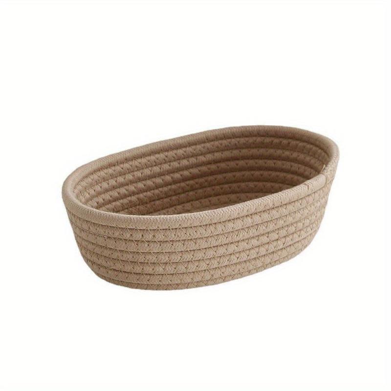 Stylish Woven Nordic Cotton Rope Storage Basket - 58x42x13cm