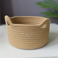 Cat Ear Storage Basket for Office & Home Decor
