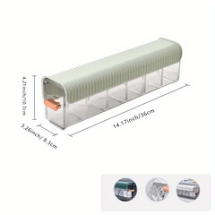 Wall Mounted Cable Organizer with Compartment