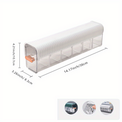 Wall Mounted Cable Organizer with Compartment