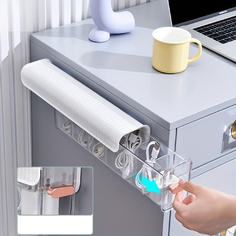 Wall Mounted Cable Organizer with Compartment