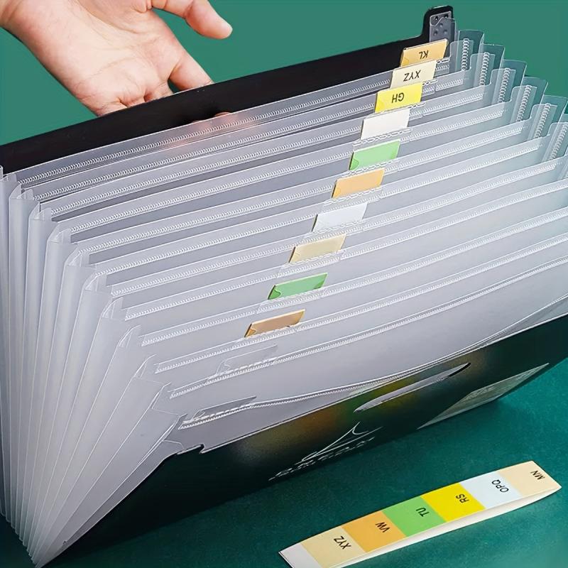 13 Layer Expanding File Folder A4 Desktop Organizer Storage Bag 13 Dividers