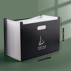 13 Layer Expanding File Folder A4 Desktop Organizer Storage Bag 13 Dividers