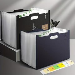 13 Layer Expanding File Folder A4 Desktop Organizer Storage Bag 13 Dividers