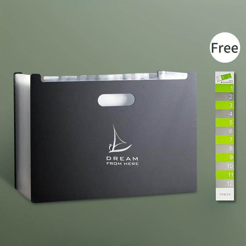 13 Layer Expanding File Folder A4 Desktop Organizer Storage Bag 13 Dividers