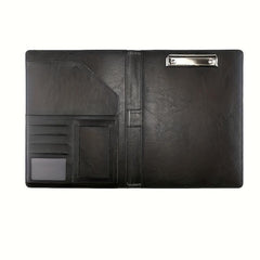 PU Leather Portfolio Folder with Clipboard Clip