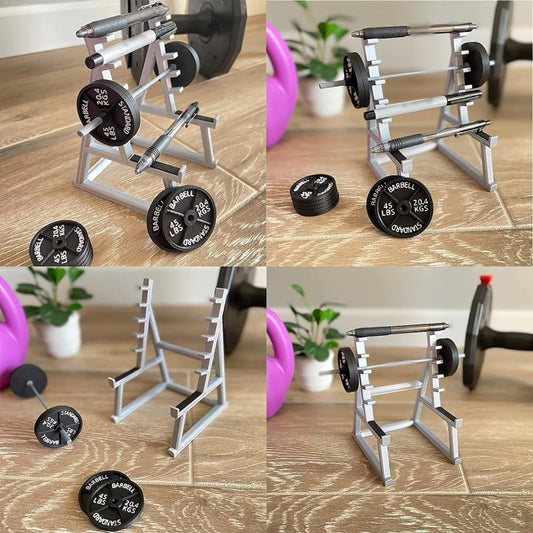 Gym Themed Barbell Rack Pen Holder for Fitness Enthusiasts