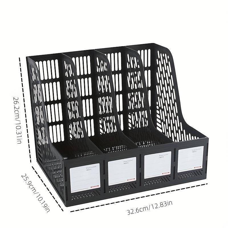 Thickened File Rack Quadruple File Seat Data Basket Shelf