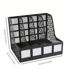 Thickened File Rack Quadruple File Seat Data Basket Shelf