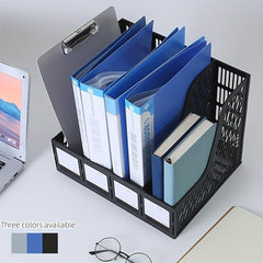 Thickened File Rack Quadruple File Seat Data Basket Shelf