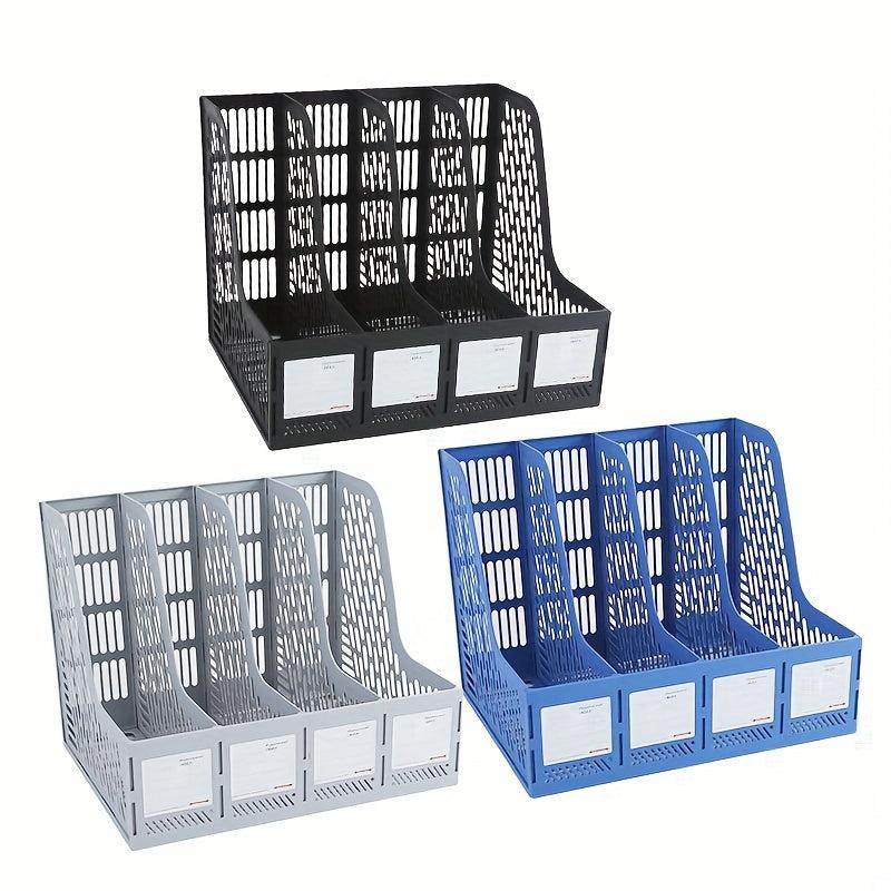 Thickened File Rack Quadruple File Seat Data Basket Shelf
