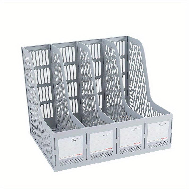 Thickened File Rack Quadruple File Seat Data Basket Shelf