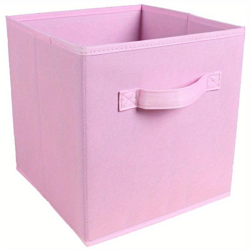 1pc Foldable Fabric Storage Box File Storage Box Household Clothes