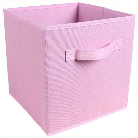 1pc Foldable Fabric Storage Box File Storage Box Household Clothes