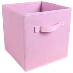 1pc Foldable Fabric Storage Box File Storage Box Household Clothes