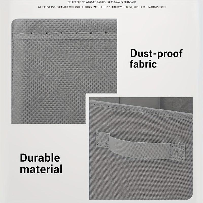 1pc Foldable Fabric Storage Box File Storage Box Household Clothes