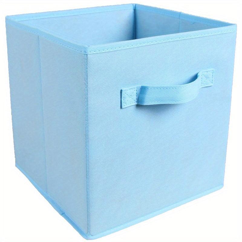 1pc Foldable Fabric Storage Box File Storage Box Household Clothes