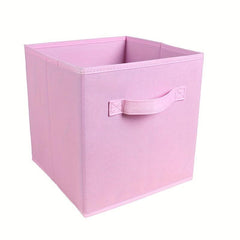 1pc Foldable Fabric Storage Box File Storage Box Household Clothes