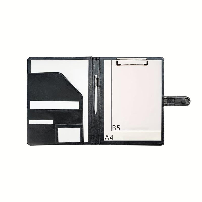 Stylish A4 Leather Folder & Notebook