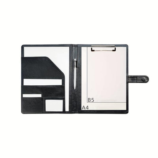 Stylish A4 Leather Folder & Notebook