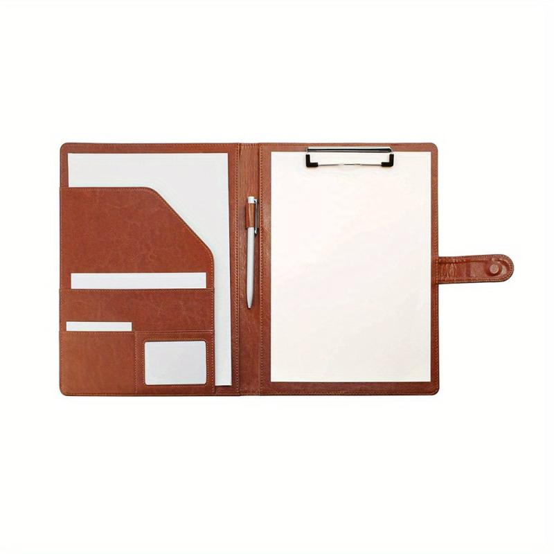 Stylish A4 Leather Folder & Notebook