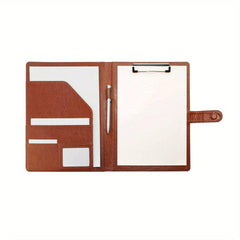 Stylish A4 Leather Folder & Notebook