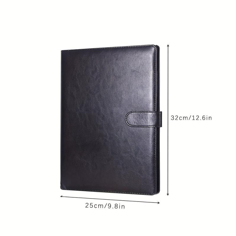 Stylish A4 Leather Folder & Notebook
