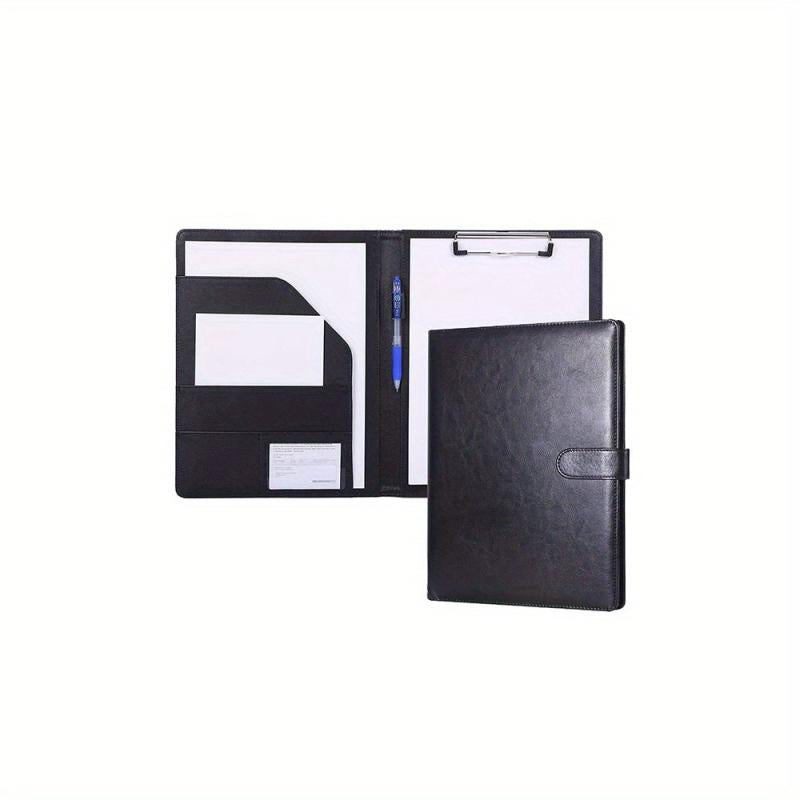 Stylish A4 Leather Folder & Notebook