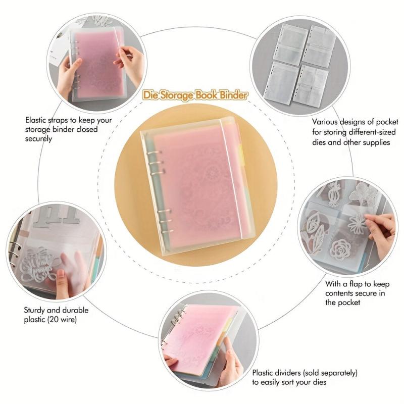 Die Storage Book Binder Die and Stamp Storage Folder Page Protectors Pockets
