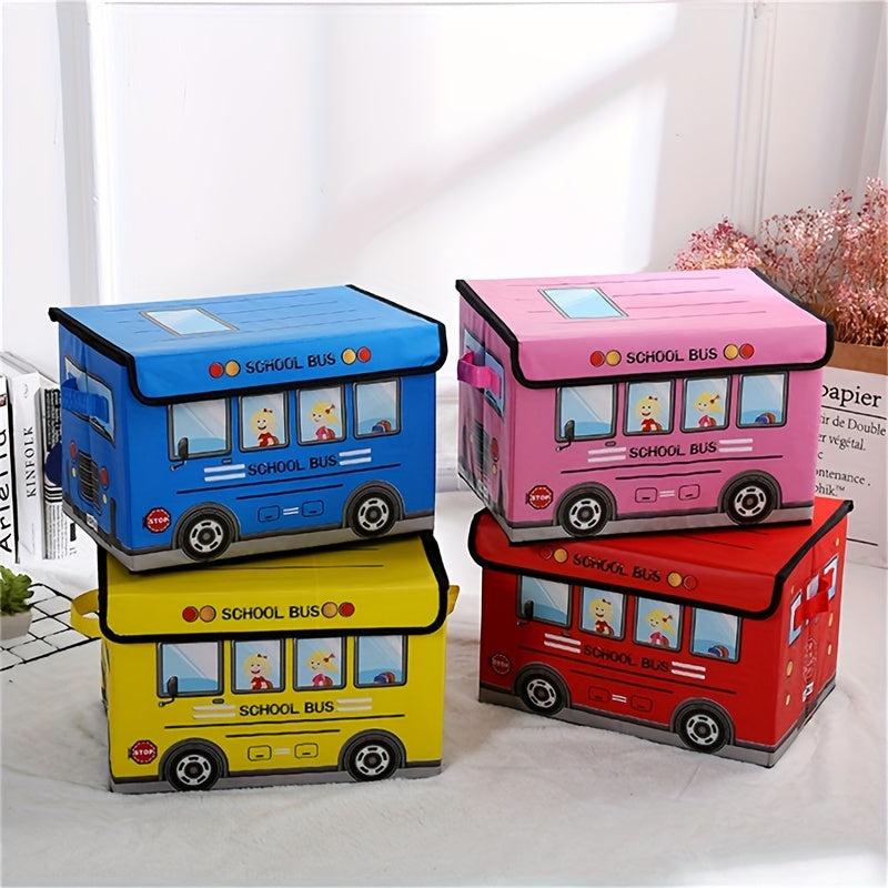 Cartoon Car Foldable Storage Box Waterproof Clothing Snack Organizer
